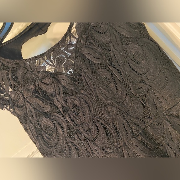 No Boundaries Juniors Medium 7-9 Black Lace Dress - Picture 7 of 13